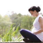 pregnant woman sitting