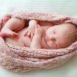 sleeping newborn baby