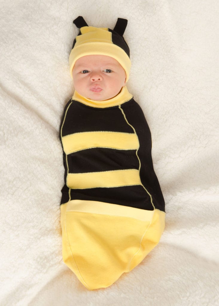 cute, easy, and safe baby swaddle